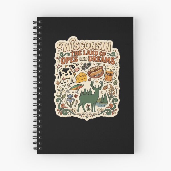 Item preview, Wisconsin The Land of Opes and Dreams funny midwest saying designed and sold by snowry.