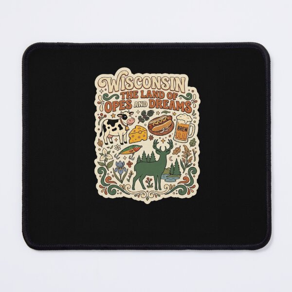 Item preview, Wisconsin The Land of Opes and Dreams funny midwest saying designed and sold by snowry.