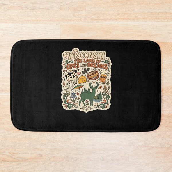 Item preview, Wisconsin The Land of Opes and Dreams funny midwest saying designed and sold by snowry.