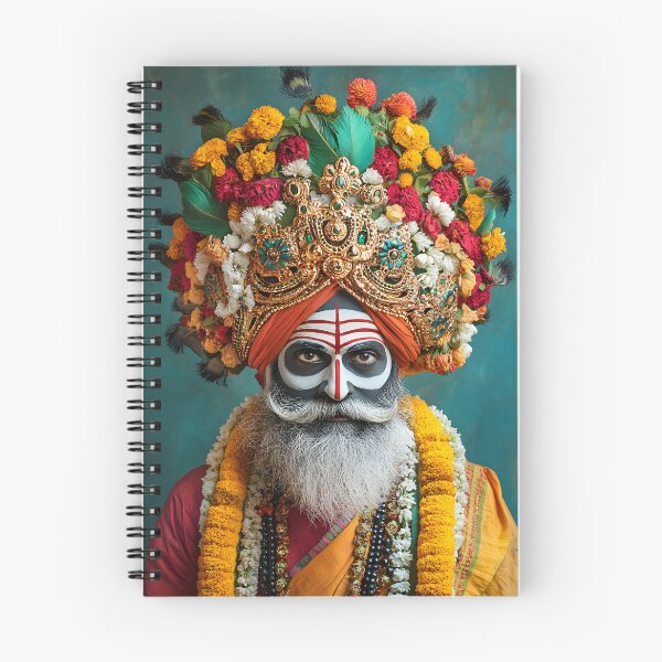 Item preview, Colorful Traditional Indian Ritual Performer Portrait designed and sold by Artessie.