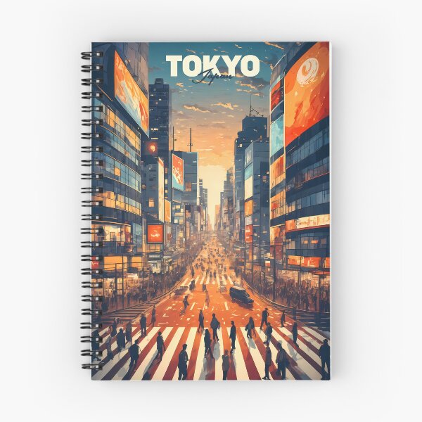Item preview, Shibuya Crossing Golden Hour Travel Poster designed and sold by JacksoonLester.