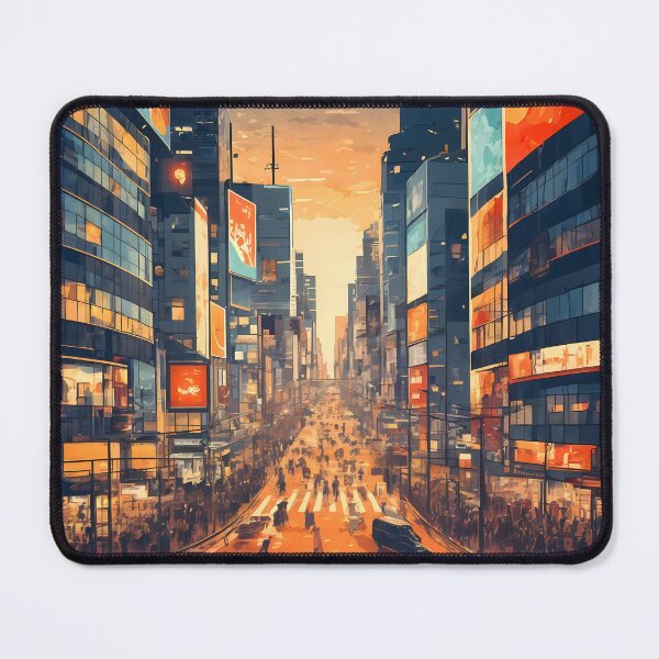 Item preview, Shibuya Crossing Golden Hour Travel Poster designed and sold by JacksoonLester.