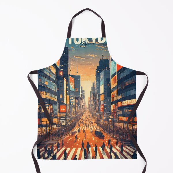 Item preview, Shibuya Crossing Golden Hour Travel Poster designed and sold by JacksoonLester.