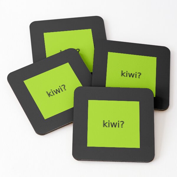 Item preview, Supreme Green Kiwi Question Mark Square designed and sold by Dancing Papaya.