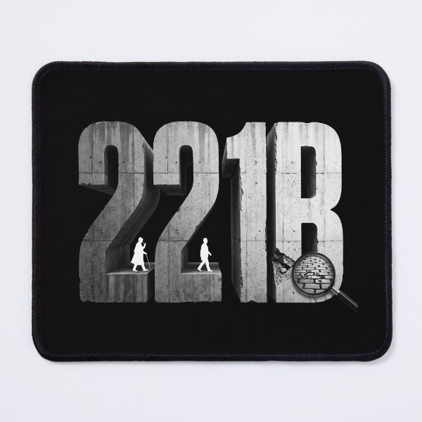 Item preview, 221B Baker Street Concrete 3D Sherlock Holmes Watson Graphic designed and sold by Fenay Designs.