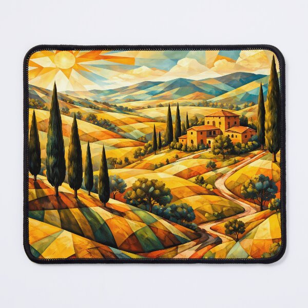 Item preview, Colorful Tuscan Landscape designed and sold by cuprum.