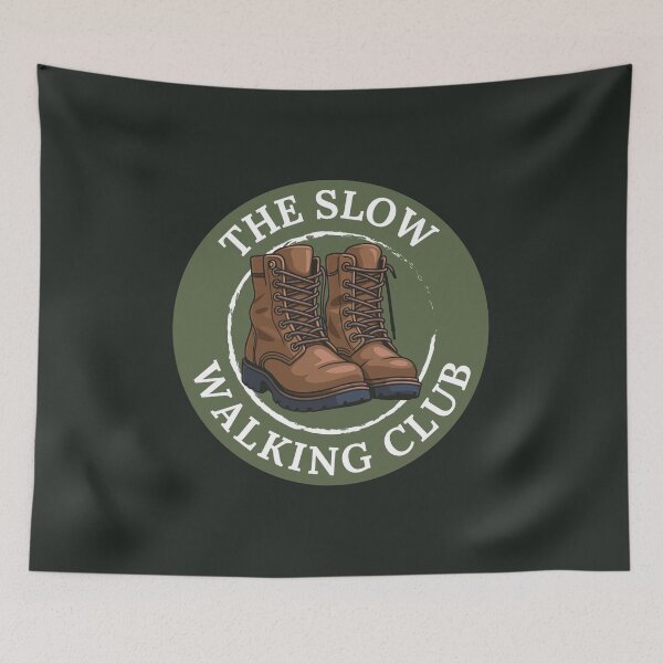 Item preview, The Slow Walking Club - Leather Hiking Boots designed and sold by Digital-Thought.