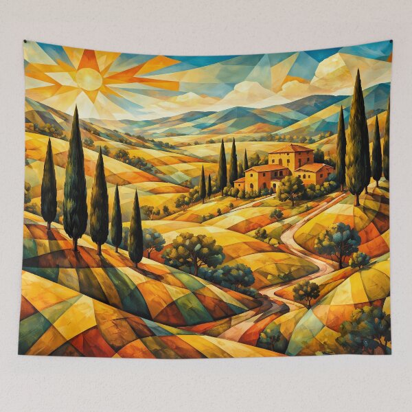 Item preview, Colorful Tuscan Landscape designed and sold by cuprum.