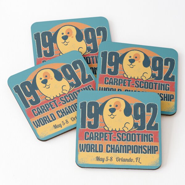 Item preview, Carpet Scooting World Championship - dog (distressed) designed and sold by WatershipBound.