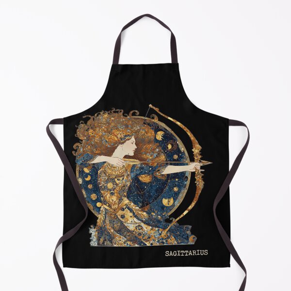 Item preview, Sagittarius Zodiac Art - Vintage Nouveau Celestial Archer Goddess designed and sold by KissMyBerry.