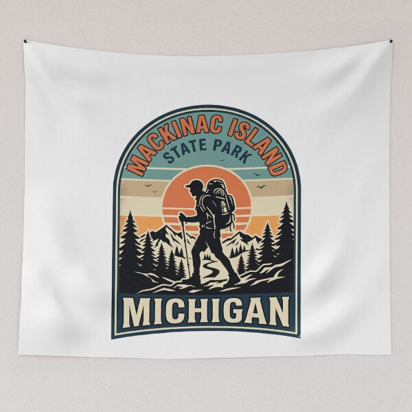 Item preview, Mackinac Island State Park Michigan Hiking Travel Souvenir designed and sold by JonesFlora2025.