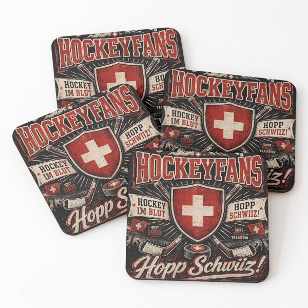 Item preview, Switzerland Hockey Fans Vintage Hopp Schwiiz Ice Hockey Supporter Design designed and sold by Jandedan.