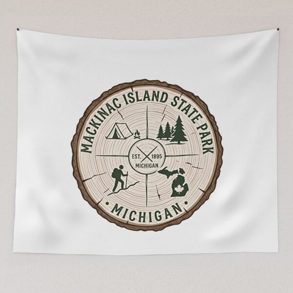 Item preview, Mackinac Island State Park Est. 1895 Michigan Travel Adventure Outdoors Explorer designed and sold by JonesFlora2025.