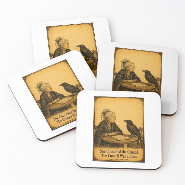 Item preview, Crone Cards — She Consulted the Council. The Council Was a Crow. designed and sold by Kay Mhor Studio.