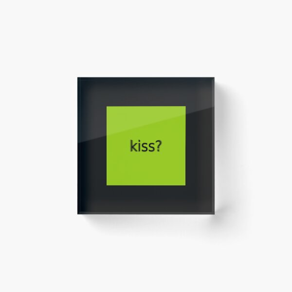 Item preview, Supreme Green Kiss Question Mark Square designed and sold by Doctor Schtrudel.