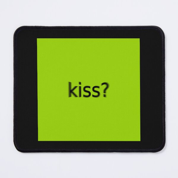 Item preview, Supreme Green Kiss Question Mark Square designed and sold by Dancing Papaya.