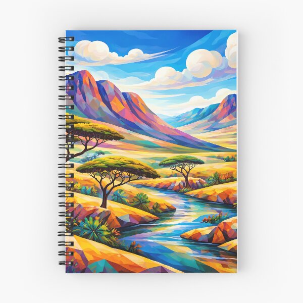 Item preview, Vibrant Geometric Landscape designed and sold by cuprum.