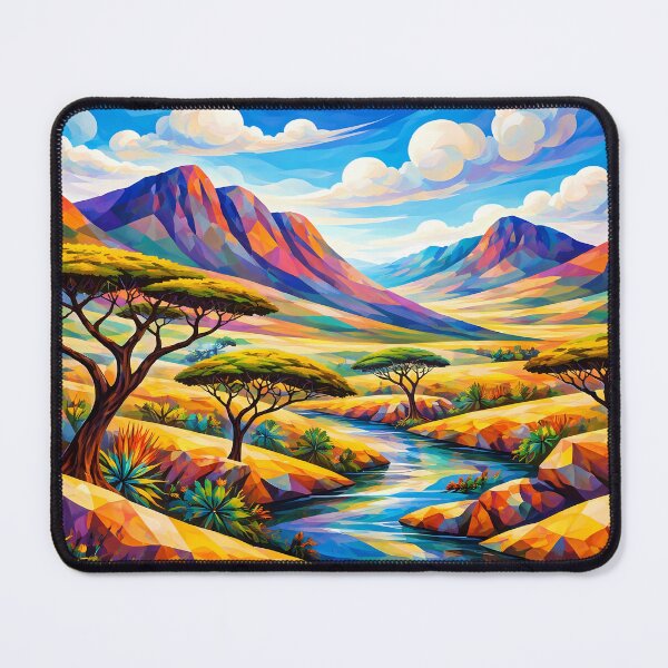 Item preview, Vibrant Geometric Landscape designed and sold by cuprum.
