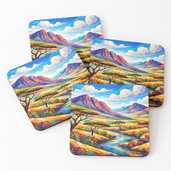 Item preview, Vibrant Geometric Landscape designed and sold by cuprum.