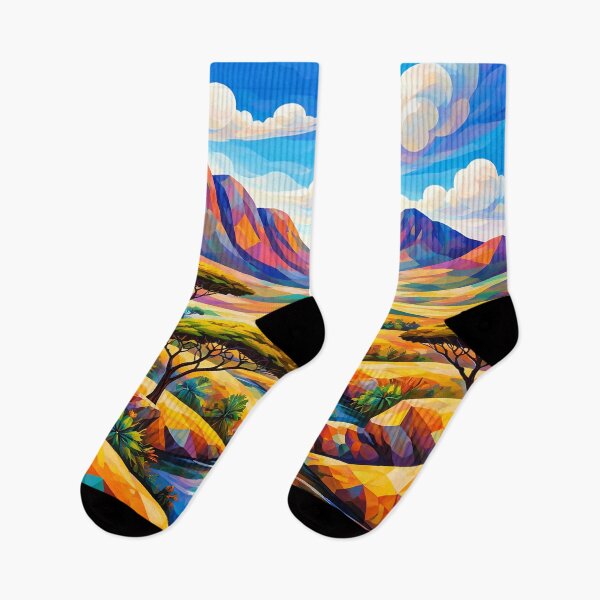 Item preview, Vibrant Geometric Landscape designed and sold by cuprum.