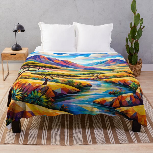 Item preview, Vibrant Geometric Landscape designed and sold by cuprum.