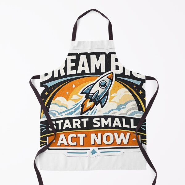 Item preview, Dream Big Start Small Act Now Motivational Sticker designed and sold by Omanut Studio — By Ashwin..