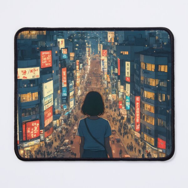 Item preview, Anime Girl Dreaming at Shibuya Crossing designed and sold by JacksoonLester.