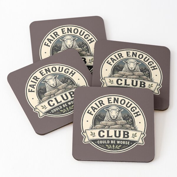 Item preview, Fair Enough Club Sheep Shirt - Could Be Worse Vintage Badge Logo Design  designed and sold by Halejo68.