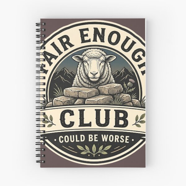 Item preview, Fair Enough Club Sheep Shirt - Could Be Worse Vintage Badge Logo Design  designed and sold by Halejo68.