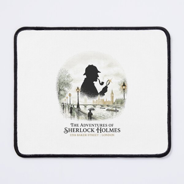 Item preview, The Adventures of Sherlock Holmes 221B Baker Street London Poster designed and sold by Fenay Designs.