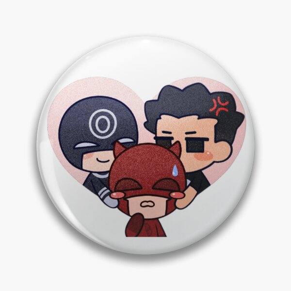 Item preview, Chibi Daredevil and Bullseye And Punisnher Fan Art | Cute Marvel Rivalry Cartoon designed and sold by NDrake31.