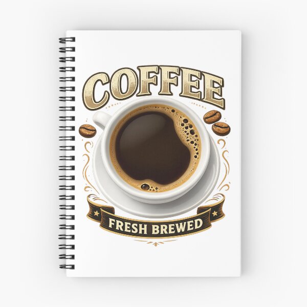 Item preview, Coffee Fresh Brewed Vintage Typography Art designed and sold by FlatInkStudio.