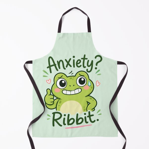 Item preview, Anxiety? Ribbit. Frog Shirt – Funny Anxious Frog Mental Health Humor Design designed and sold by  Artistry in Motion by MADsrecreation.