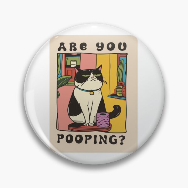 Item preview, Are You Pooping? Cat Classic T shirt designed and sold by Lulu Shop.