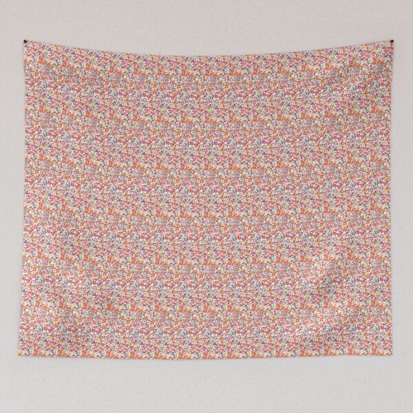 Item preview,  a vibrant, abstract pattern filled with multi-colored shapes scattered across a white background designed and sold by buynowandtoday.