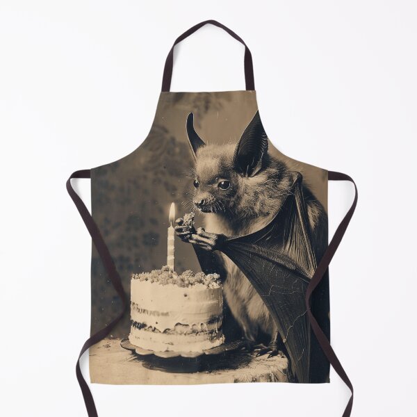 Item preview, Vintage Bat Birthday Cake Portrait designed and sold by SpecInkStudio.