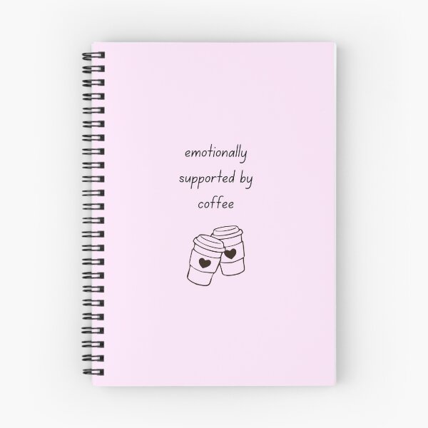 Item preview, Emotionally Supported By Coffee – Two Coffee Cups Illustration designed and sold by My Gluten Free Life UK.