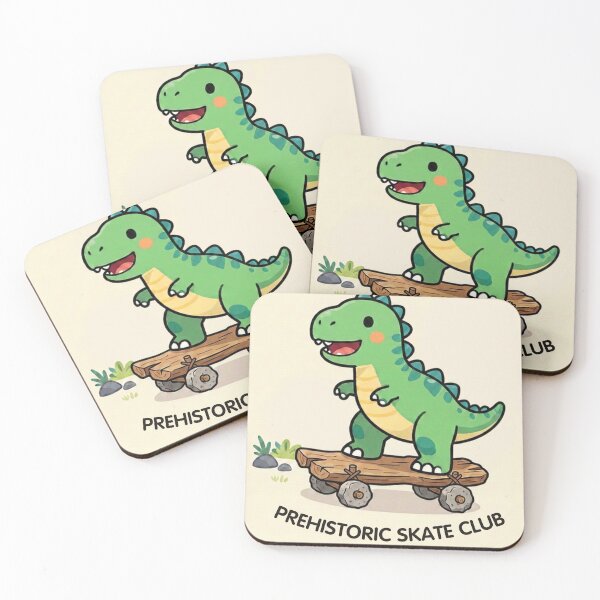 Item preview, Prehistoric Skate Club – Cute Dinosaur designed and sold by BCapybara.
