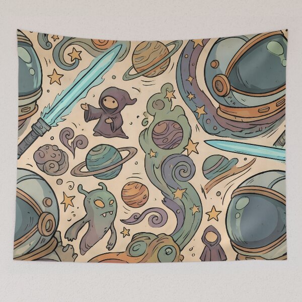 Item preview, Planets Creatures Reality Fantasy Artistic Expression Art Design designed and sold by ART ATTACK ZONE.