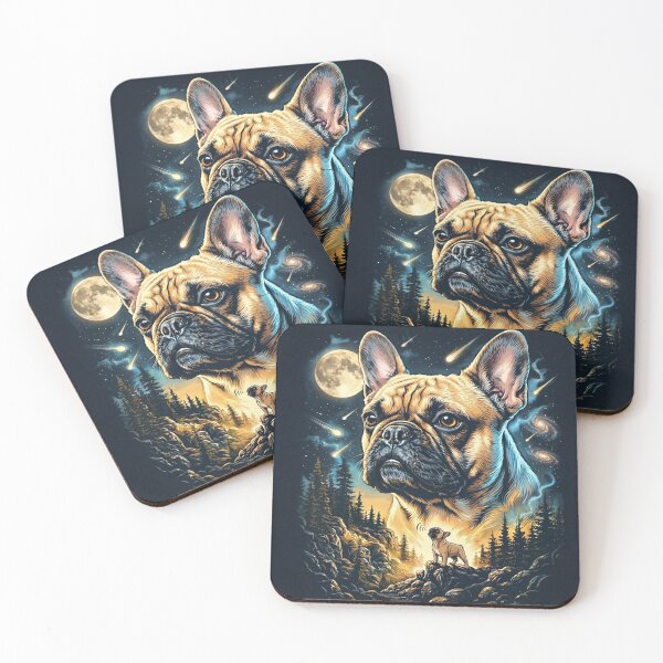 Item preview, French Bulldog Howling To The Moon Art designed and sold by AbeeRedB.