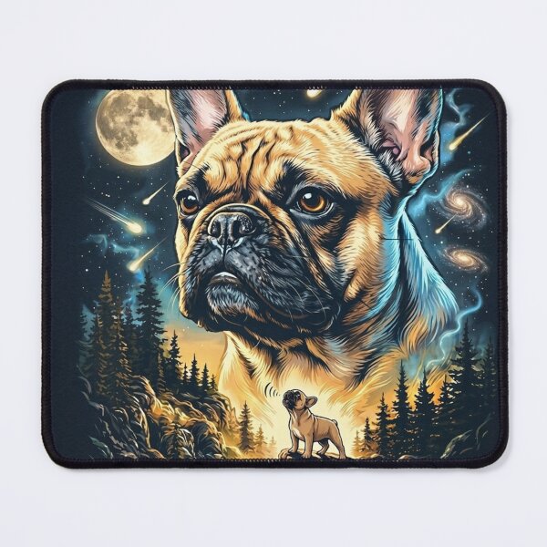 Item preview, French Bulldog Howling To The Moon Art designed and sold by AbeeRedB.