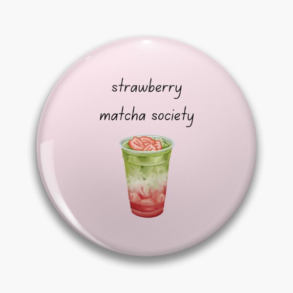Item preview, Strawberry Matcha Society – Trendy Café Aesthetic Drink Design designed and sold by My Gluten Free Life UK.