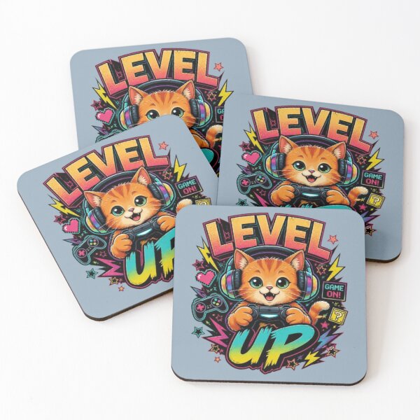 Item preview, Level Up Gamer Cat Graphic Tee designed and sold by Stylestickers55.