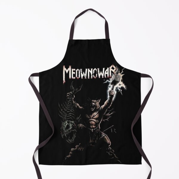 Item preview, MEOWNOWAR Thunder Cat Warrior – Epic Fantasy Metal Cat Viking Design designed and sold by SpainDesign77.