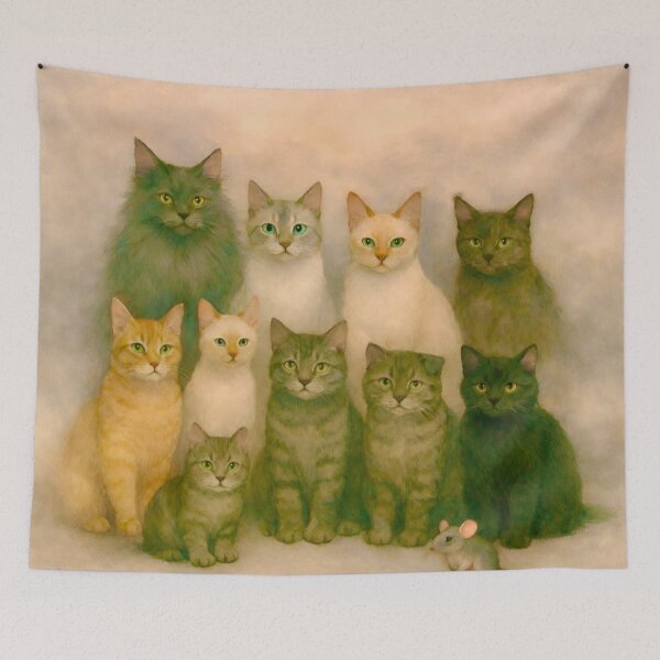 Item preview, My Ten Cats and a Mouse designed and sold by TinCatOutPost.