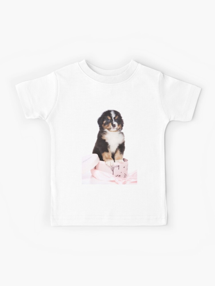 Bern Shepherd puppy in a box | Kids T-Shirt