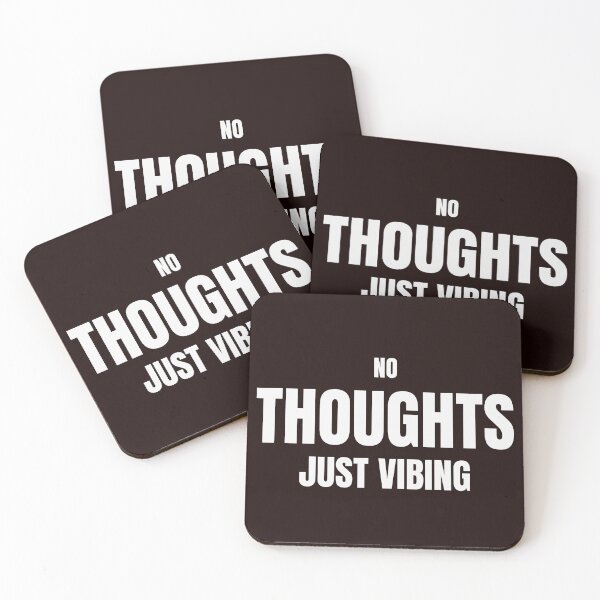 Item preview, No Thoughts Just Vibing – Funny Chill Meme Quote designed and sold by ArtPer-design.