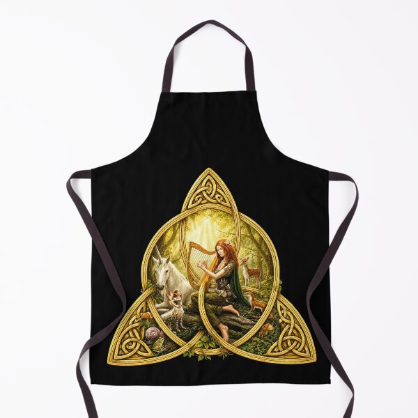 Item preview, Celtic Trinity Knot Harp and Unicorn Fantasy designed and sold by TeeARTHY.