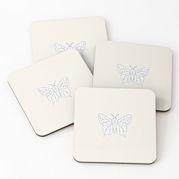 Item preview, Bramble Moth Colour-In Line Art designed and sold by MizerMoths.