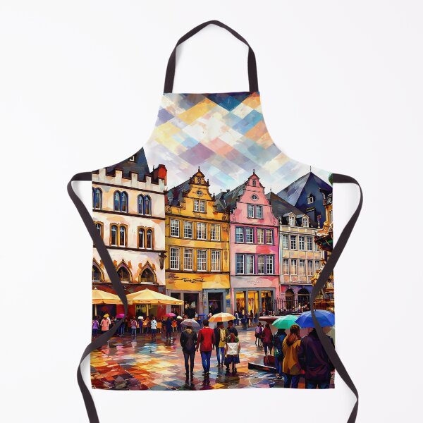 Item preview, Vibrant European Town Square designed and sold by cuprum.